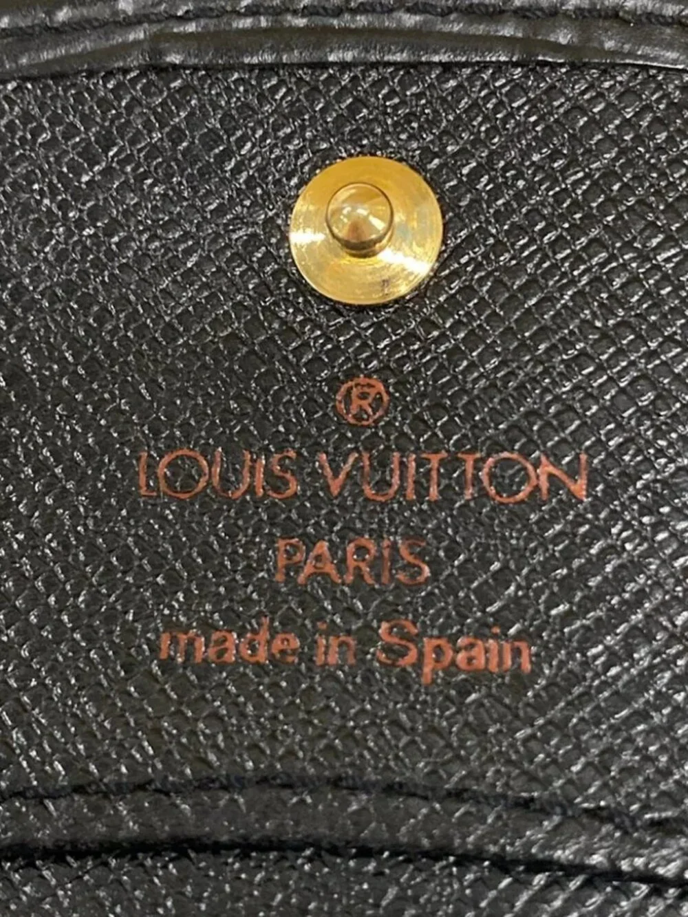 LOUIS VUITTON Porte Monnaie Simple M63412 Noir Epi CA1908 Coin Case